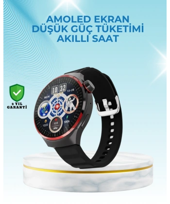 NFC Destekli Akıllı Saat AMOLED Ekranlı Şık Tasarım
