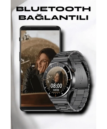 NFC ve Kablosuz Şarjlı Akıllı Saat EKG, Nabız & Spor Modları ile iOS ve Android Uyumlu