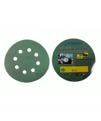 Nikon 52035 Kırılmaz Yeşil Cırt Zımpara 125X60 Kum 8 Delikli