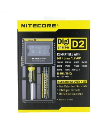 Nitecore D2 Digi Charger Li-ion / NI-CD / NI-MH / LifePO4 Dijital Pil Şarj Cihazı