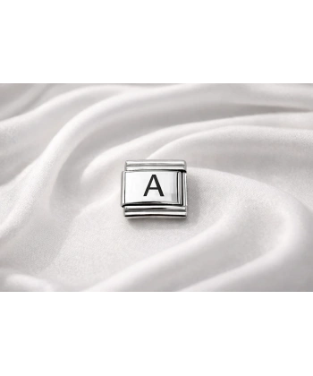 Nomination Uyumlu A Harfi Charm – Çelik Harfli Bileklik Aksesuarı, Kişiye Özel Modüler Takı