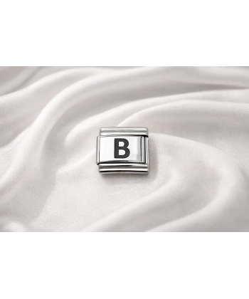 Nomination Uyumlu B Harfi Charm – Çelik Harfli Bileklik Aksesuarı , Kişiye Özel Modüler Takı