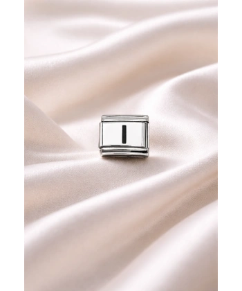 Nomination Uyumlu I Harf Charm | Çelik Bileklik Aksesuarı | Kişiye Özel Harf Modülü | Minimal & Zarif