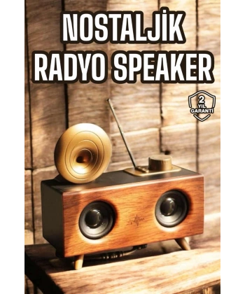 Nostaljik Görünümlü Bluetooth Bağlantılı Speaker