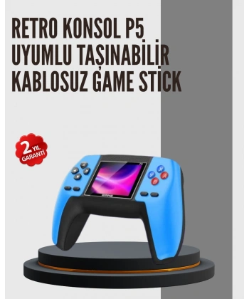 Nostaljik Mini GamePad | 520 Hazır Oyun, Tak ve Oyna