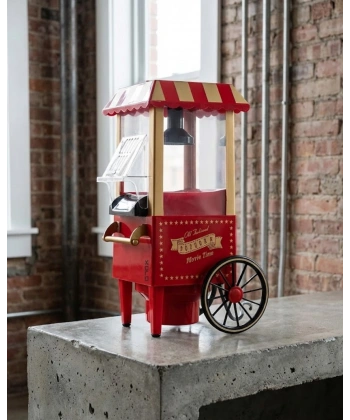 Nostaljik Tasarımlı Yağsız Mısır Patlatma Makinesi