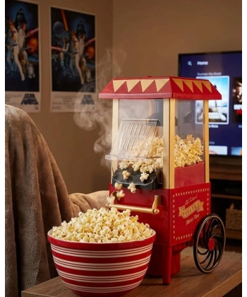 Nostaljik Tasarımlı Yağsız Mısır Patlatma Makinesi