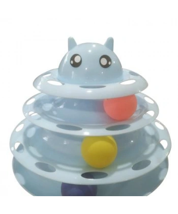 Nunbell 3 Katlı Kedi Oyuncağı Kedi Başlıklı
