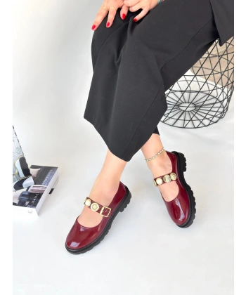 Okira Bordo Rugan Oxford Ayakkabı