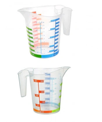 Ölçü Kabı Dereceli Renkli 1000 ML + 300 ML Set