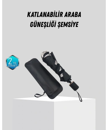 Ön Cam Güneşliği – Kalın Kumaş ve Cam Elyaf İskelet ile Maksimum UV Koruma