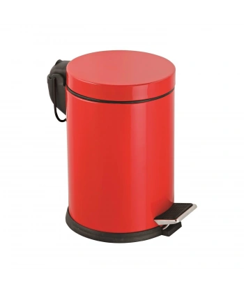 Onno Kırmızı Pedallı Çöp Kovası 5 Litre