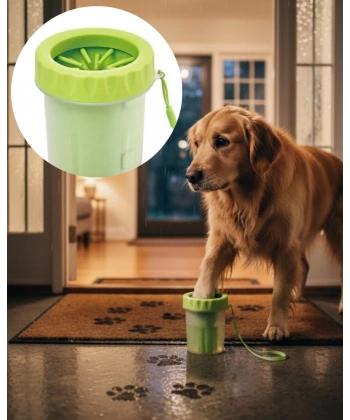 Orta ve Büyük Irk Köpekler İçin Pati Yıkama Kabı Pratik Hijyen Çözümü