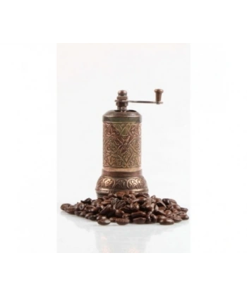 Osmanlı Motifli Kahve ve Baharat Değirmeni Bakır