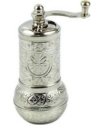 Osmanlı Motifli Kahve ve Baharat Değirmeni Gümüş