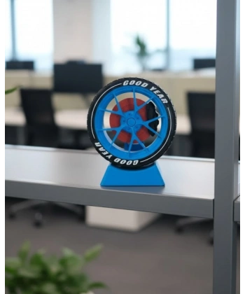 Otomobil Jant Görünümlü Masa Üstü Ofis Süsü