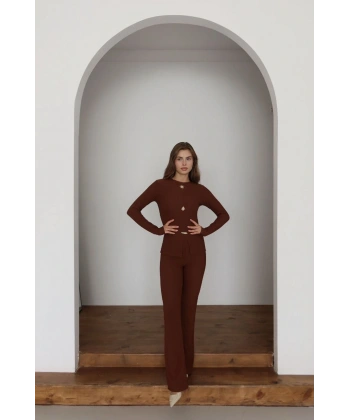 Ottoman alt üst takım kahve pt510442