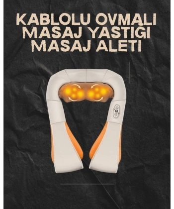 Ovmalı Isıtmalı Elektrikli Masaj Aleti – Boyun, Sırt, Bel, Omuz ve Bacak İçin Profesyonel Masaj Aleti
