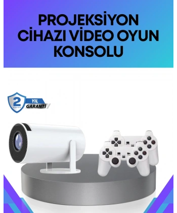 Oyun Konsolu Uyumlu Kablosuz Projeksiyon Cihazı Ev Sinema Deneyimi