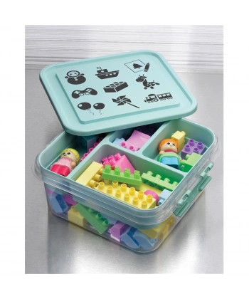 Oyuncak saklama Kutusu - Çok Amaçlı Bölmeli Oyuncak Saklama Kutusu