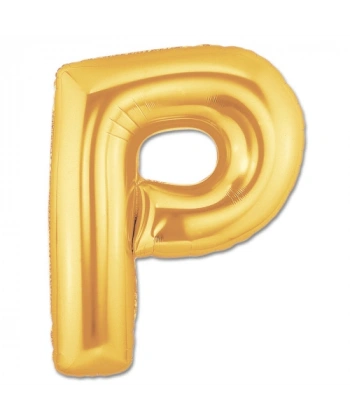 P Harf Folyo Balon Altın Renk  40 inç