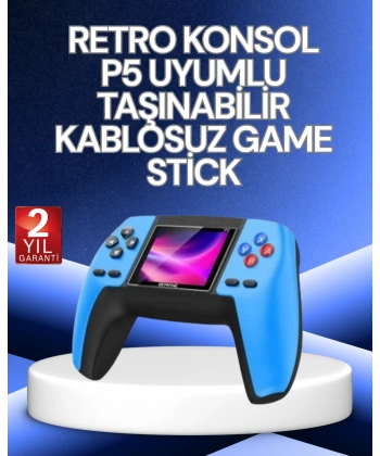 P5 Retro GamePad | 520 Klasik Oyunlu Mini Oyun Konsolu