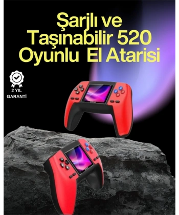 P5 Retro GamePad – 520 Klasik Oyunlu Tak-Çalıştır Mini Konsol