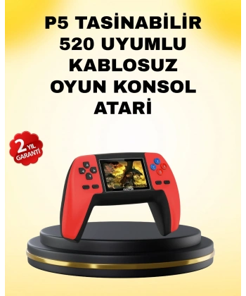 P5 Retro GamePad 520 Oyunlu TV ve Elde Oynanabilir Konsol
