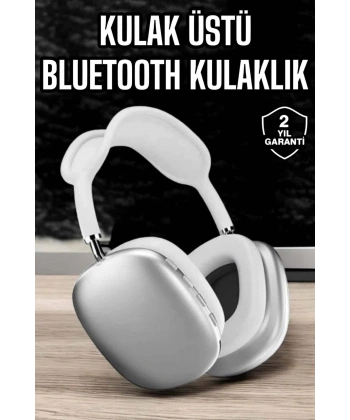 P9 Air Max Kablosuz 5.0 Mikrofonlu Bluetooth Kulaklık Beyaz Yüksek Ses Kaliteli