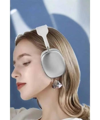 P9 Plus Kablosuz Kulak Üstü Bluetooth Kulaklık Beyaz Yüksek Ses Kaliteli