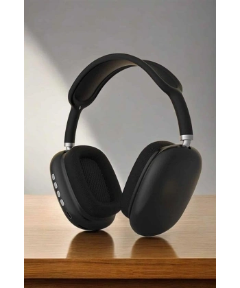 P9 Plus Kulaklık Siyah Bluetooth Bağlantılı Kulak Üstü Kablosuz ANC Özelliği