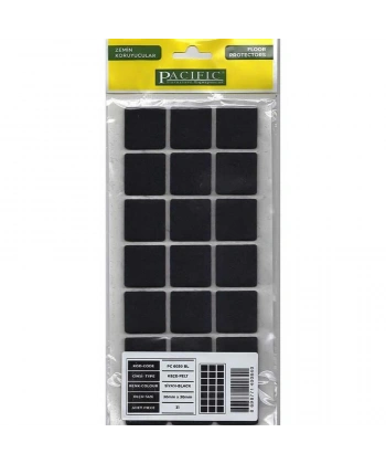 Pacific 6030 BL Yapışkanlı Keçe 30 mm X 30 mm Siyah