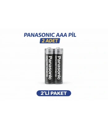 Panasonic AAA R03 İnce Pil Zinc Carbon Extra Heavy Duty 2’li 1 Paket