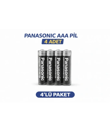 Panasonic AAA R03 İnce Pil Zinc Carbon Extra Heavy Duty 2’li 2 Paket
