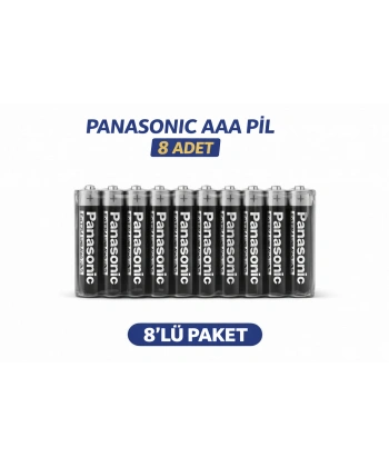 Panasonic AAA R03 İnce Pil Zinc Carbon Extra Heavy Duty 2’li 4 Paket