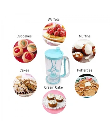 Pancake Machine Mikser Krep Makinesi Hamur Dağıtıcı Mekanizmalı