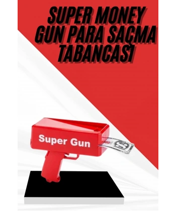 Para Dolar Atma Makinası Super Money Gun Para Saçma Fırlatma Tabancası