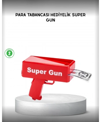 Para Dolar Saçma Para Atma Tabancası Otomatik Kırmızı Oyuncak