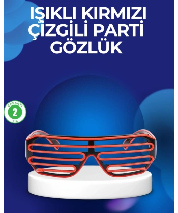 Parti ve Festival Aksesuarı LED Işıklı Gözlük