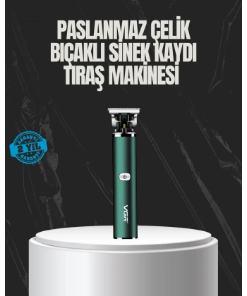 Paslanmaz Çelik Başlıklı Su Geçirmez Şarjlı Saç Kesme Makinesi