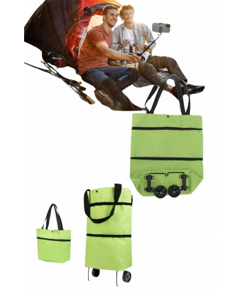 Pazar Çantası Tekerlekli Katlanır Pazar Arabası Çanta Market Alışveriş Arabası