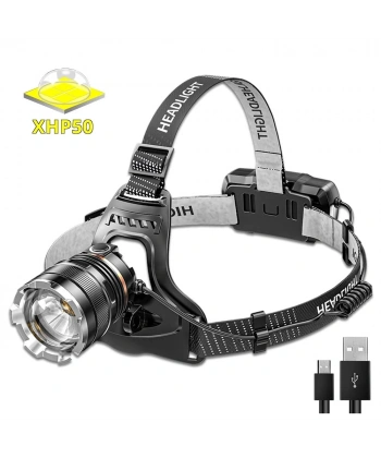 PeakStar PS-8002 SENSÖRLÜ ZOOMLU PROFESYONEL ŞARJLI KAFA LAMBASI