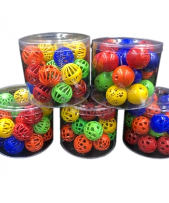 Petzoom Çıngıraklı Kedi Topu 100 Adet