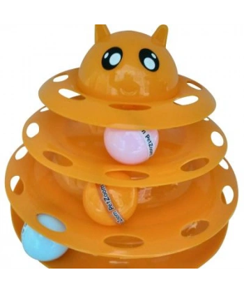 Petzoom Kedi Başlıklı 3 Katlı Kedi Oyuncağı