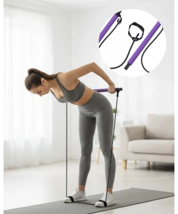 Pilates Bar Direnç Aleti Duruş Geliştirici ve Kas Güçlendirici