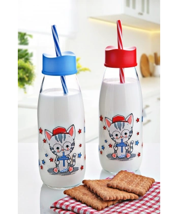 Pipetli Su Ve Süt Şişesi Cam 250 ML