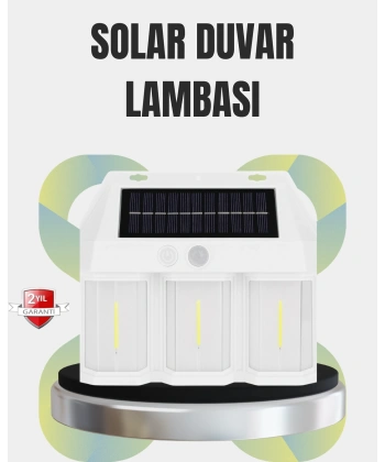 PIR Sensörlü Solar Lamba – Otomatik Şarj ve Gece Aydınlatma
