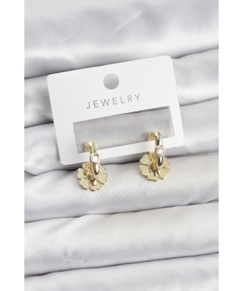 Pirinç Gold Renk Kadın Göçmen Küpe