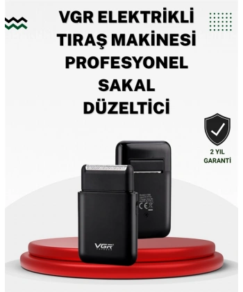 Pistonlu ve Örgülü Ağ Başlıklı Kart Tipi Traş Makinesi – Hafif, Güvenli, USB Şarjlı