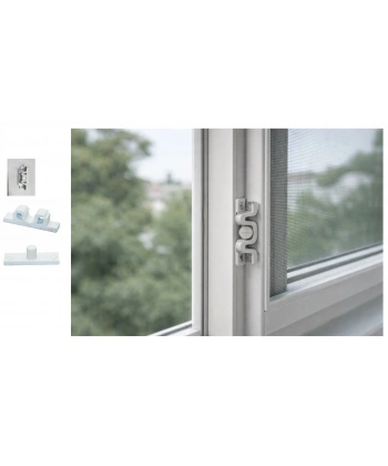 Plastik Beyaz Sineklik Çıtçıtı – Dayanıklı ve Pratik Sineklik Sabitleme Aparatı